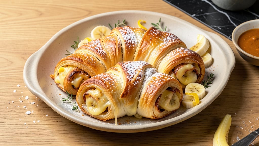 Banana Cheese Rolls Recipe: Warm Swirls With Caramelized Banana Bites