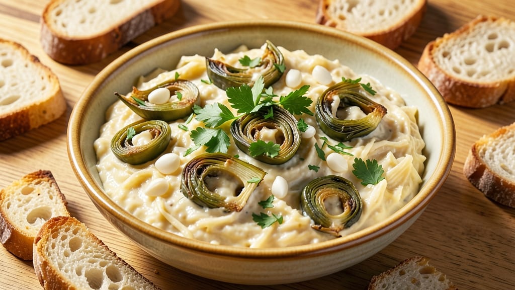 Artichoke Asiago Cheese Dip Recipe: Herb-Infused Crispy Top, Gooey Pull-Apart Magic