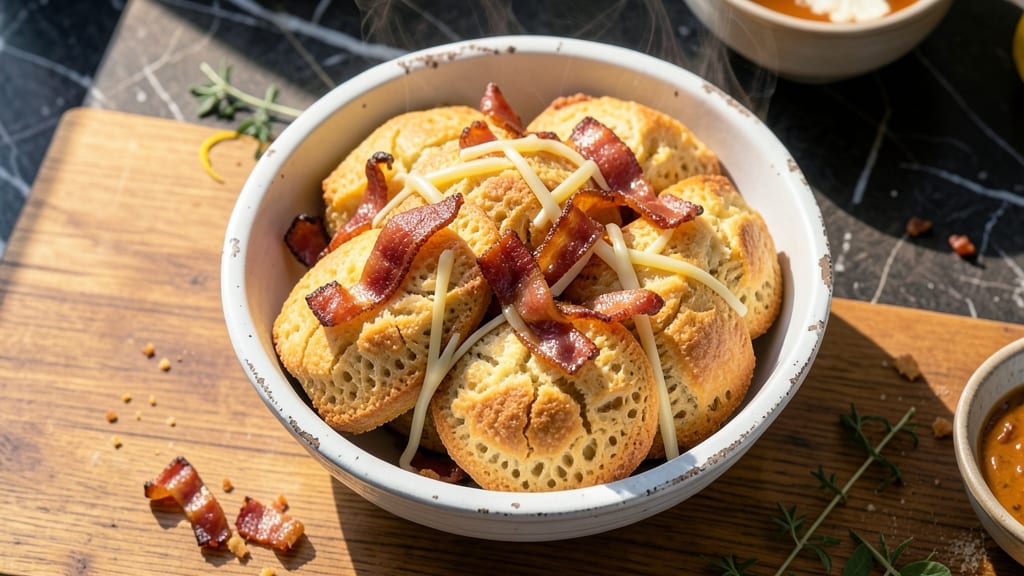 Bacon and Cheese Biscuit Recipe: Crispy Layers With Smoky-Sweet Pull-Apart Magic
