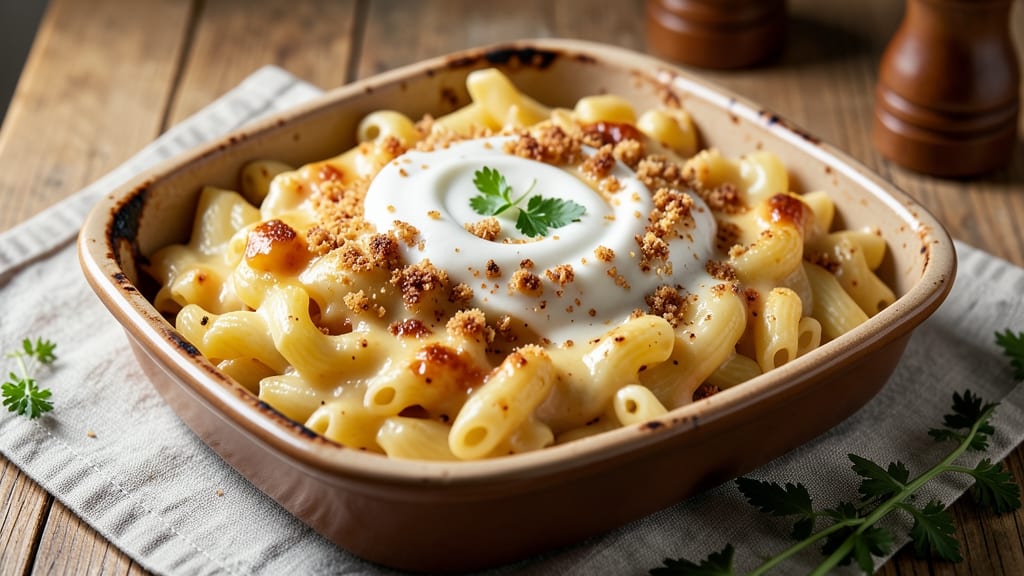 Baked Macaroni and Cheese Recipe with American Cheese: Crispy Top, Gooey Pulls, One-Pan Magic