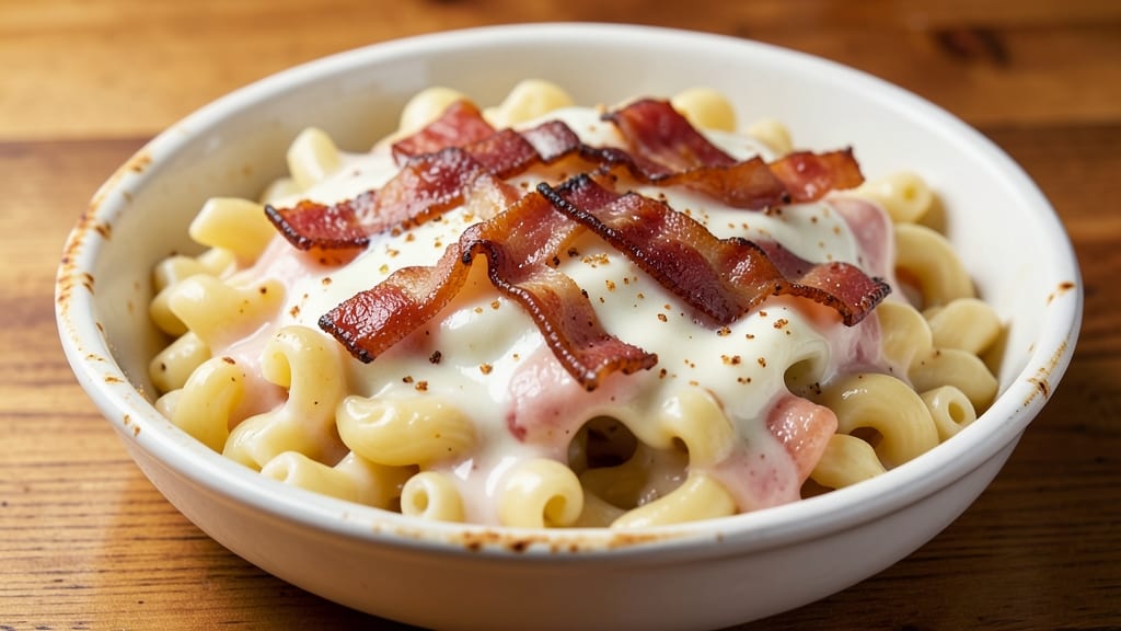 Applebee's Mac and Cheese With Bacon Recipe: Crispy Bacon Bites and Triple-Cheese Crunch