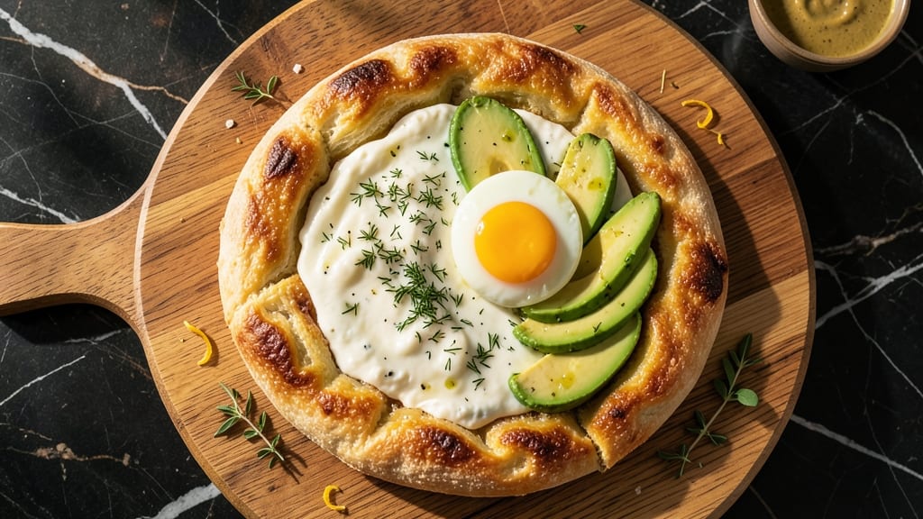 Avocado Cottage Cheese Egg Flatbread Recipe: Crispy Edges, Creamy Avocado Swirls