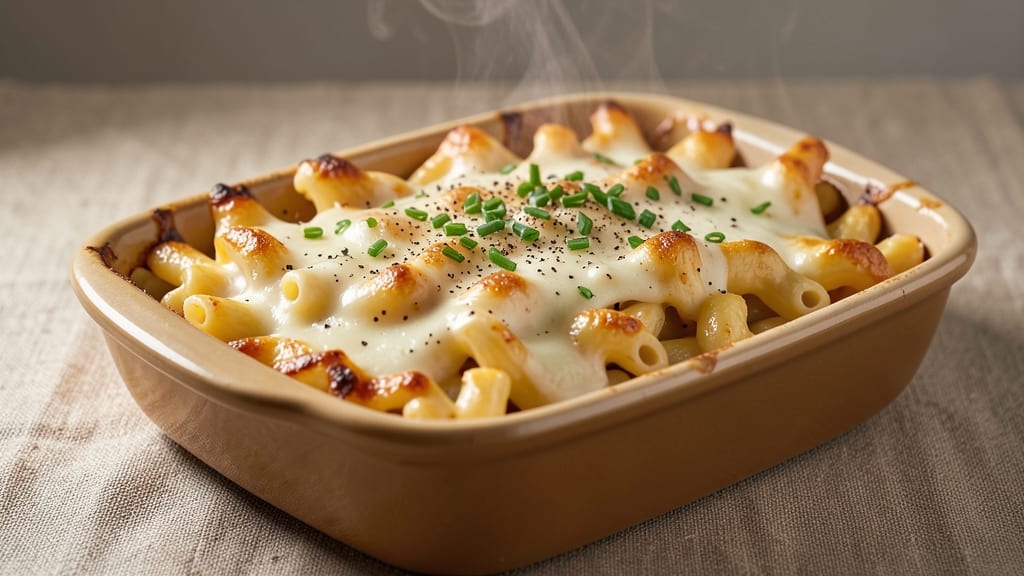 Baked Mac N Cheese Recipe with Heavy Cream: Crispy Crust, Silky Pull-Apart Richness