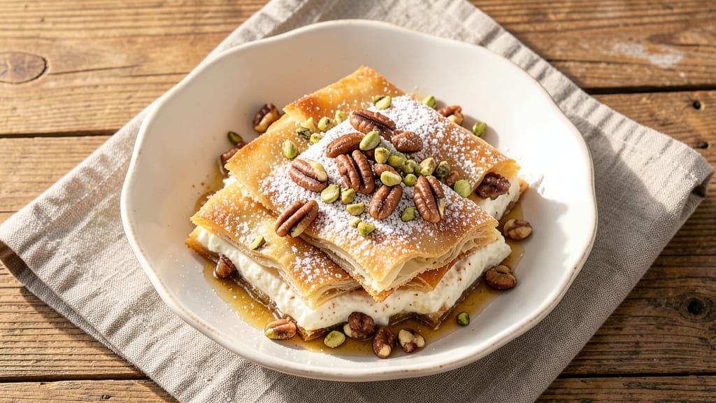 Baklava With Ricotta Cheese Recipe: Crispy Layers and Creamy Twist Fusion