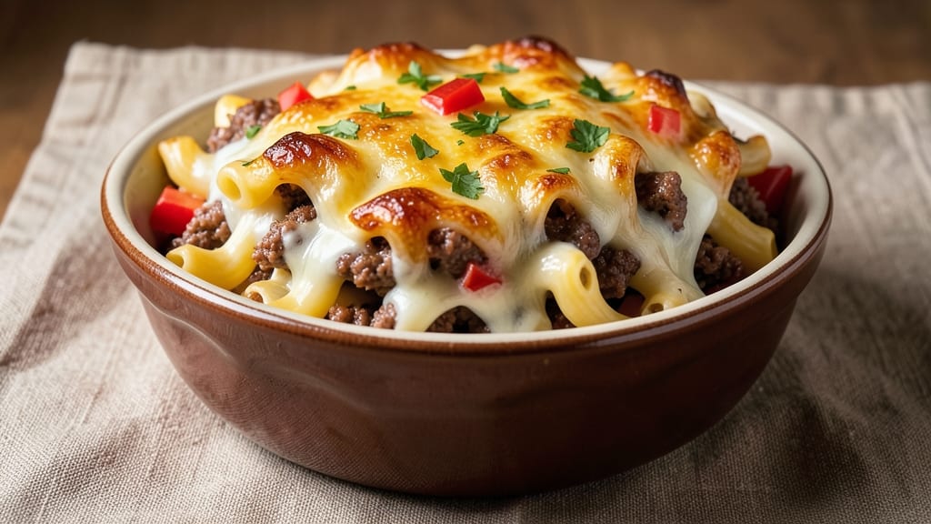 Baked Mac and Cheese With Hamburger Recipe: Hearty One-Pan Protein Powerhouse