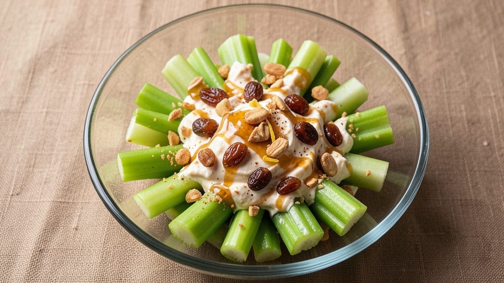 Ants on a Log Cream Cheese Recipe: Crunchy Celery Sticks With Sweet Peanut Butter Dip
