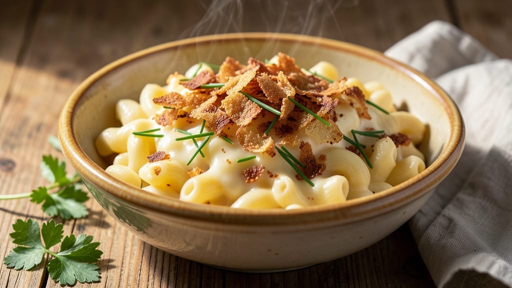 Asiago Macaroni and Cheese Recipe: Nutty, Melty Layers With Crispy Breadcrumb Top