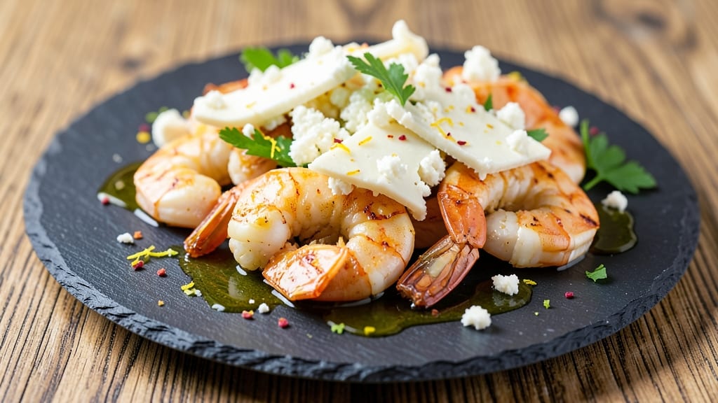 Baked Shrimp with Feta Cheese Recipe: Lemon-Garlic Crisp With Tangy Bite