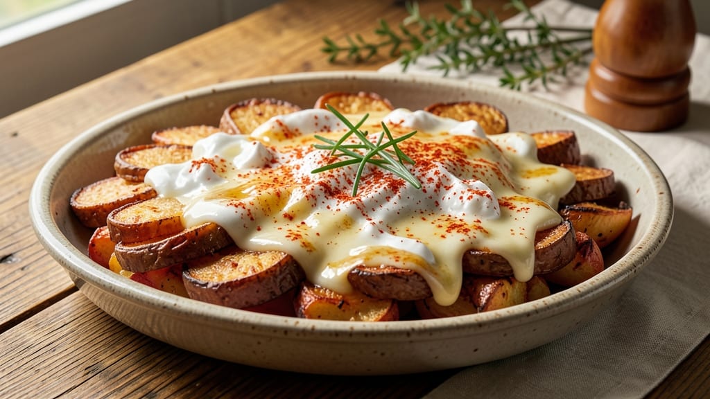 Alpine Cheese Potato Dish Recipe: Crispy Top, Melty Swiss Streaks