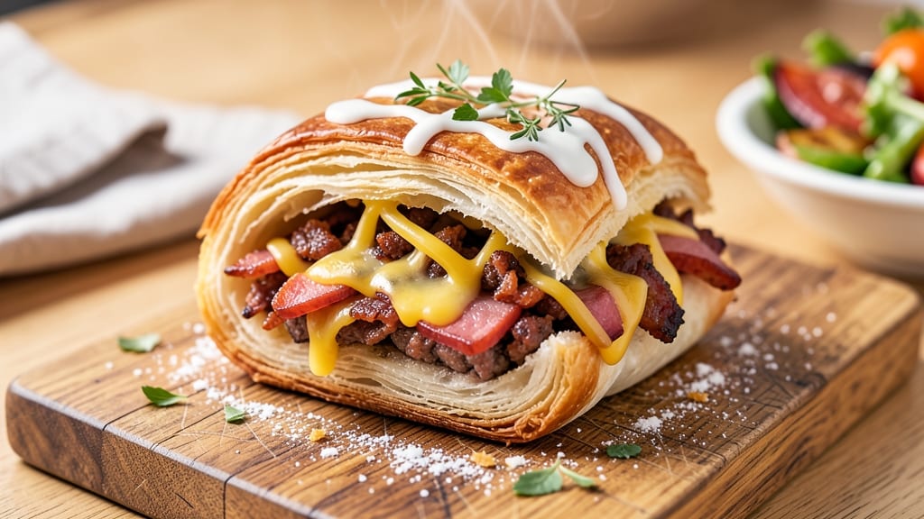 Bacon and Cheese Sausage Rolls Recipe: Crispy Layers With Smoky Pull-Apart Magic