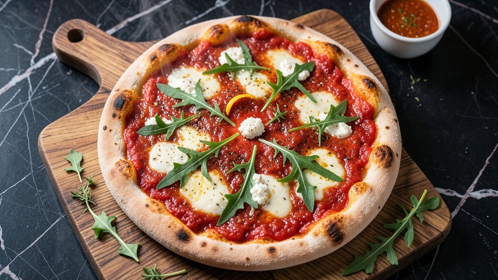 Arugula Goat Cheese Pizza Recipe: Herby Freshness With Tangy Cheese Twist