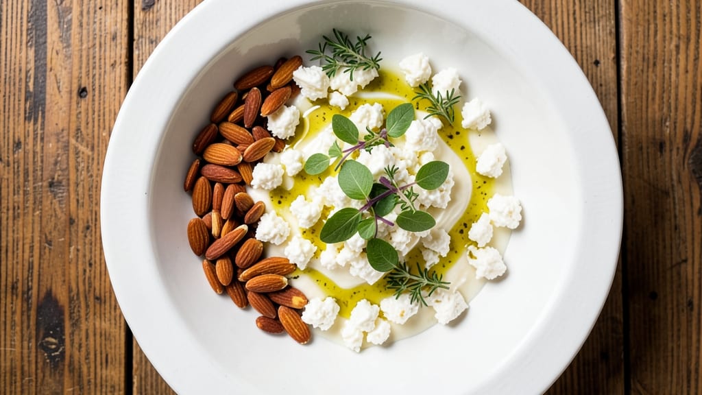 Almond Feta Cheese Recipe: Crunchy Nutty Top With Salty Tang