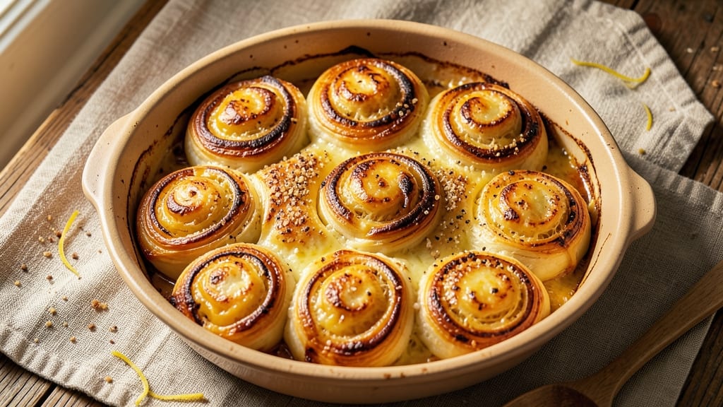 Baked Cheese Rolls Recipe: Golden Crusts With Pull-Apart Cheese Rivers
