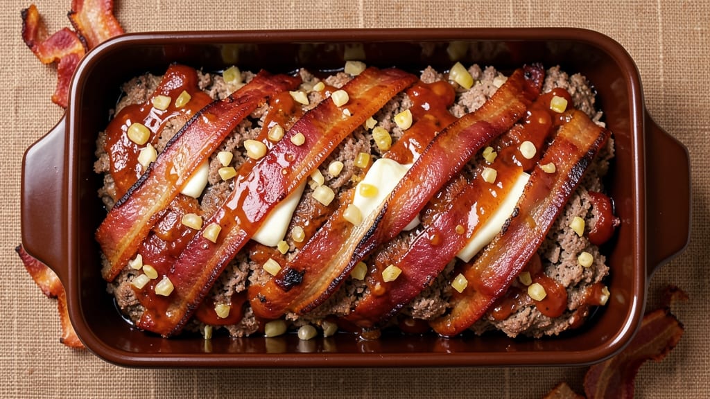 Bacon-Wrapped Meatloaf Stuffed With Babybel Cheese Recipe: Crispy Edges, Melty Pull-Apart Magic