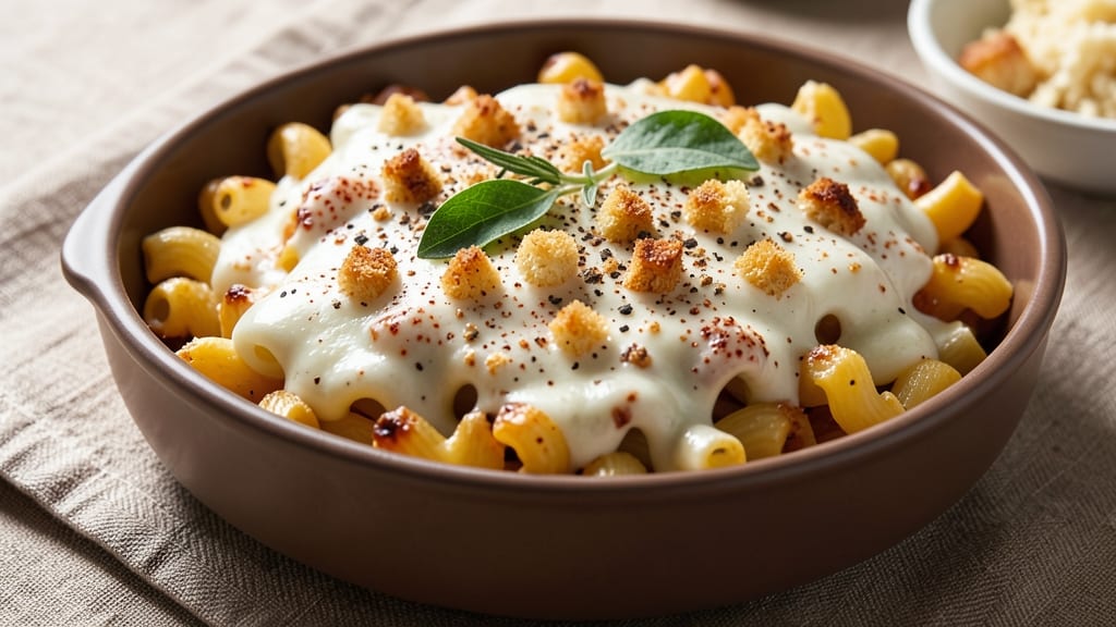 Baked Mac and Cheese Recipe with Ricotta: Ultra-Smooth Stretch and Crispy Top Magic