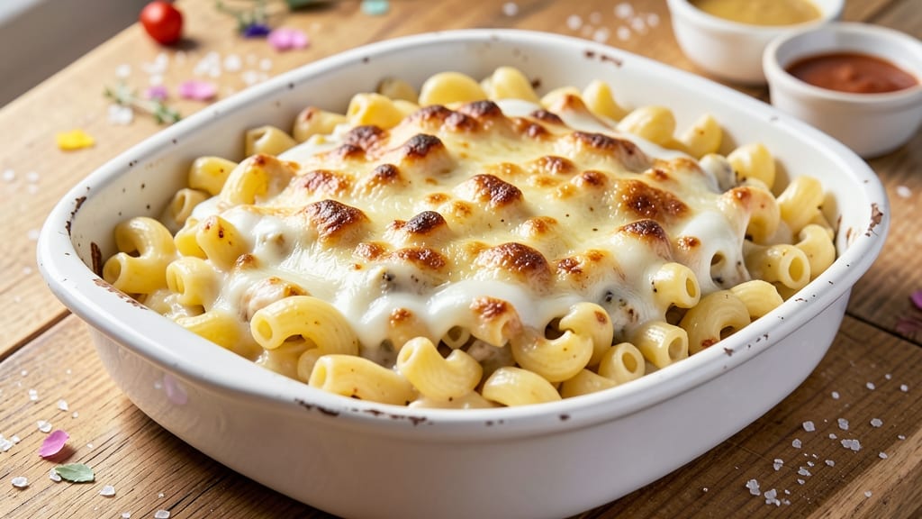 9x9 Mac And Cheese Recipe: Crispy-Topped Cheese Pull Magic in One Pan