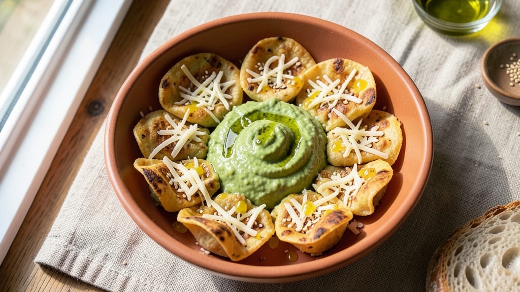 Avocado Cheese Crisps Recipe: Crispy Tortilla Shells With Creamy Avocado Heart