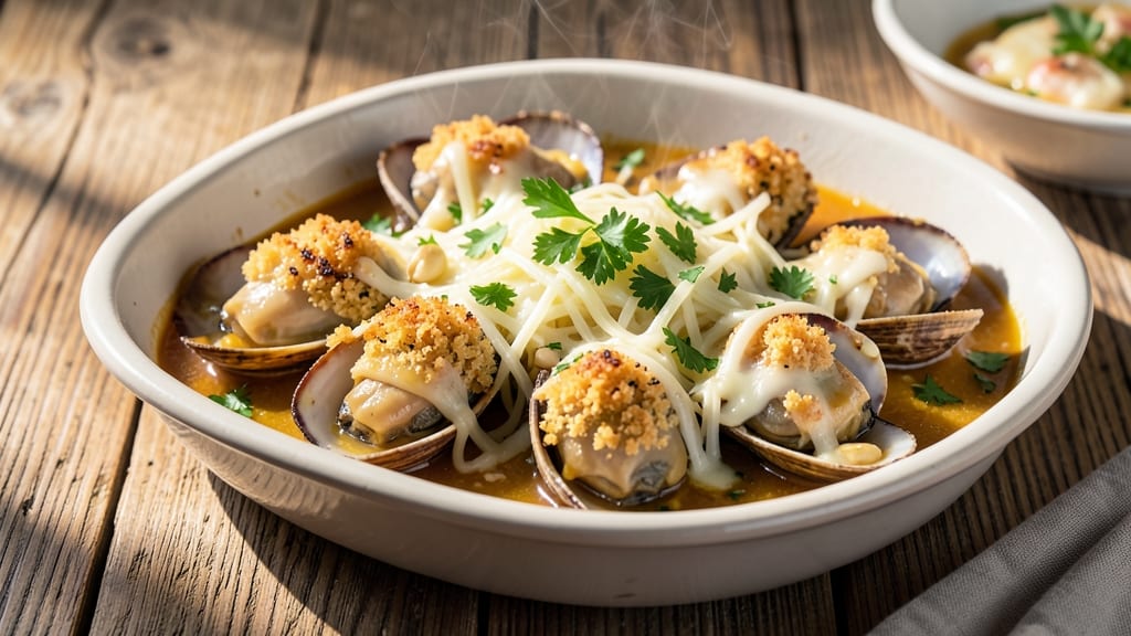 Baked Clams With Cheese Recipe: Buttery Breadcrumb Crust Meets Briny Sweetness