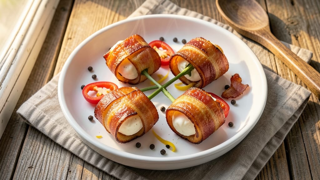 Bacon-Wrapped Cream Cheese Jalapeño Poppers Recipe: Crispy Bites With Smoky Spice Kick