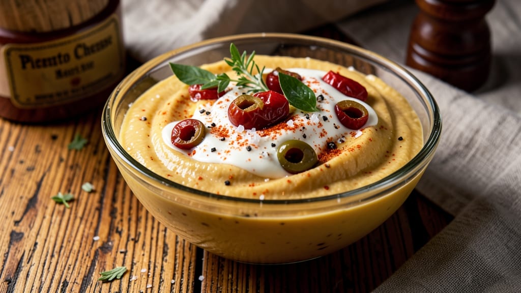 Authentic Masters Pimento Cheese Recipe: Smoky Cracker Topped Creamy Bliss