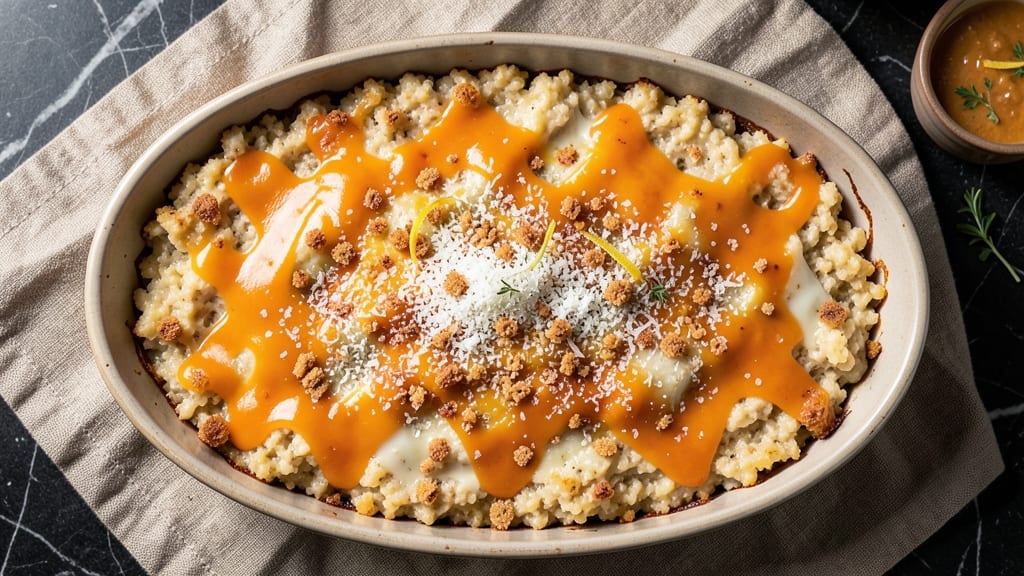 Baked Cheese Grits Casserole Recipe: Golden Crust, Creamy Cheddar Swirls