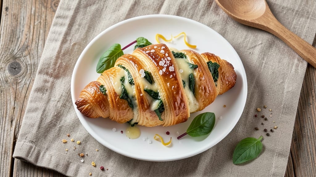 Au Bon Pain Spinach and Cheese Croissant Recipe: Flaky Layers with Herbed Cheese Filling