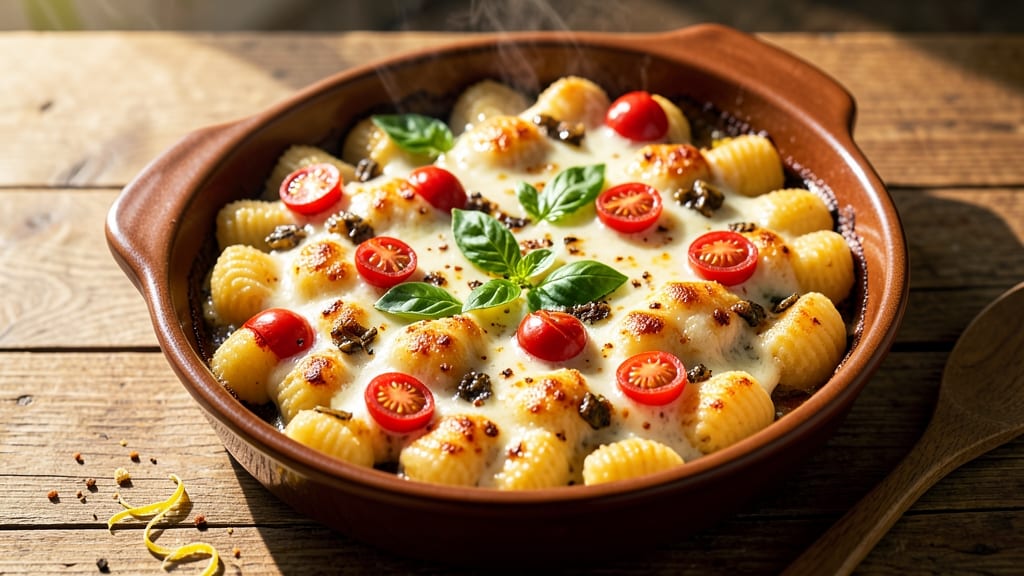 Baked Cheese Gnocchi Recipe: Pillowy Dough Meets Bubbly, Golden Crust