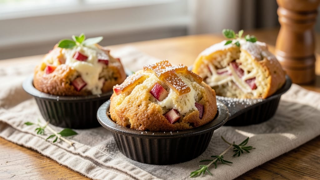 Apple Cream Cheese Muffins Recipe: Buttery Streusel Top and Spiced Apple Filling