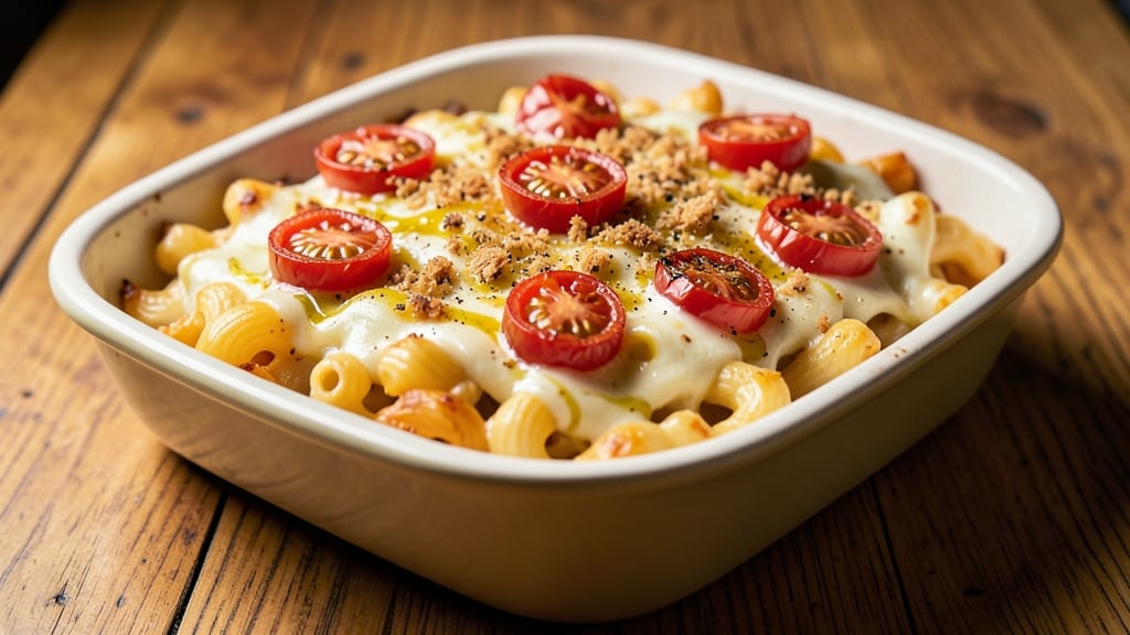 Baked Mac and Cheese With Tomatoes Recipe: Sun-Dried Tomato Twist on Classic Comfort