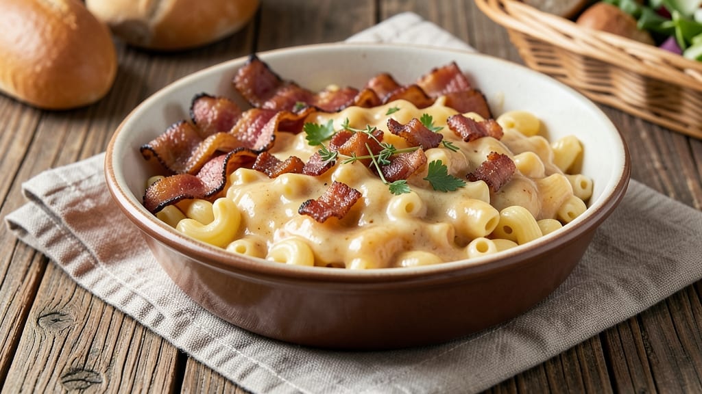 Bacon Mac And Cheese Recipe For Thanksgiving: Smoky Crispy Top With Salty-Sweet Bite