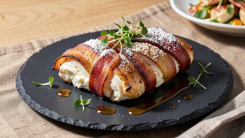 Bacon-Wrapped Cream Cheese Stuffed Chicken Recipe: Crispy Bites With Melty Pull-Apart Magic
