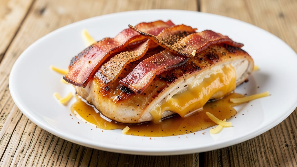 Bacon-Cheddar Chicken Breast Recipe: Crispy Baked Crust With Smoky Cheese Pull