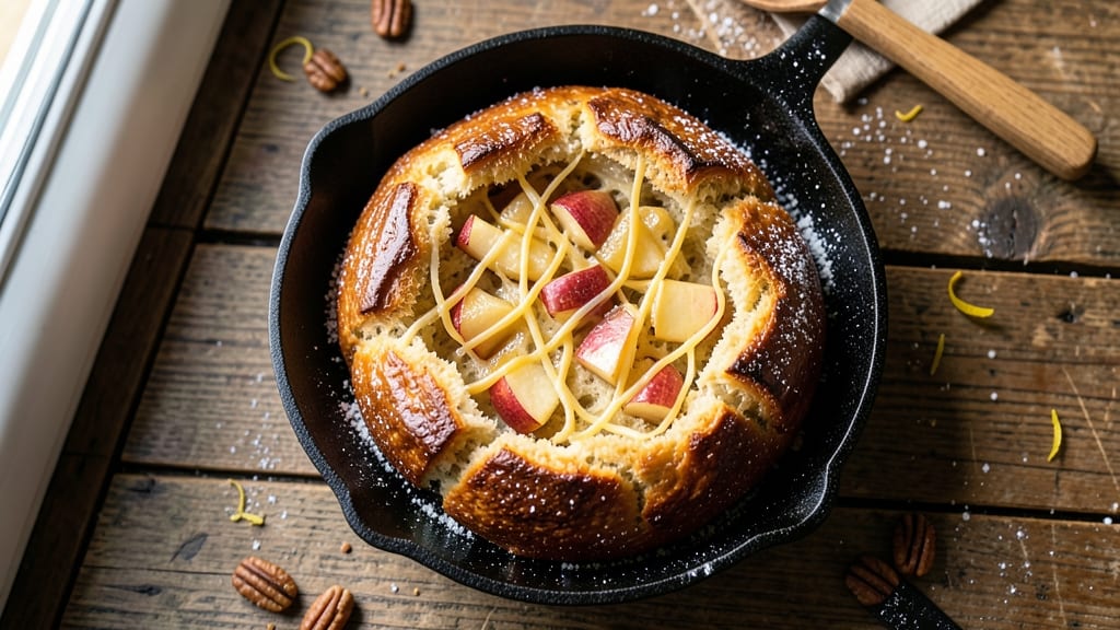 Apple Cheese Bread Recipe: Sweet Apple Filling with Crispy Cheddar Top