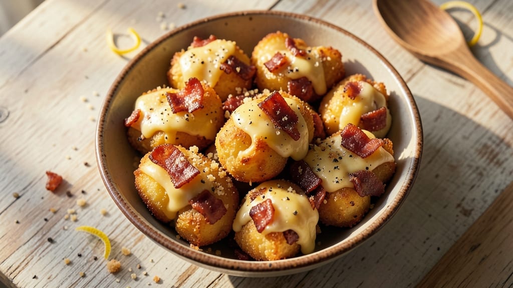 Bacon and Cheese Stuffed Tater Tots Recipe: Crispy Shells With Smoky Pull-Apart Cheese