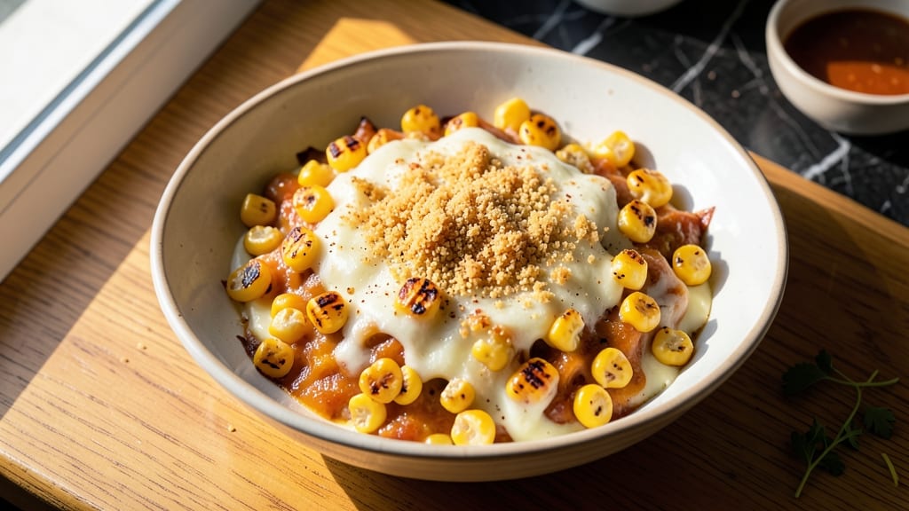 Baked Cheese Corn Recipe: Crispy Breadcrumbs Meet Gooey Melty Corn