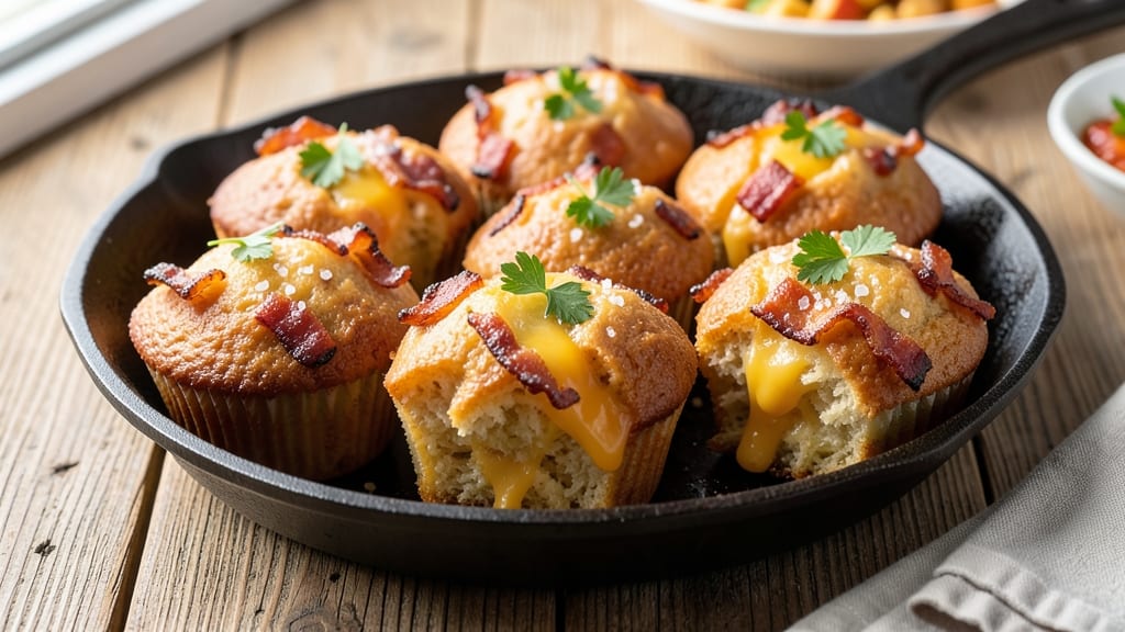 Bacon, Egg and Cheese Breakfast Muffins Recipe: Crispy-Topped Portability for Busy Mornings