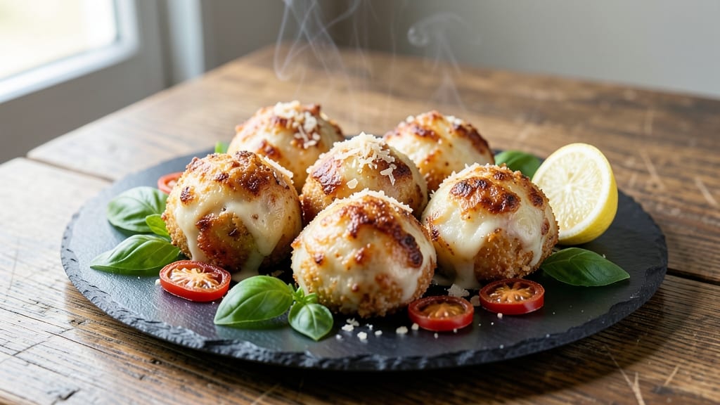 Baked Mozzarella Cheese Balls Recipe: Golden Crust With Stretchy, Cheesy Pulls