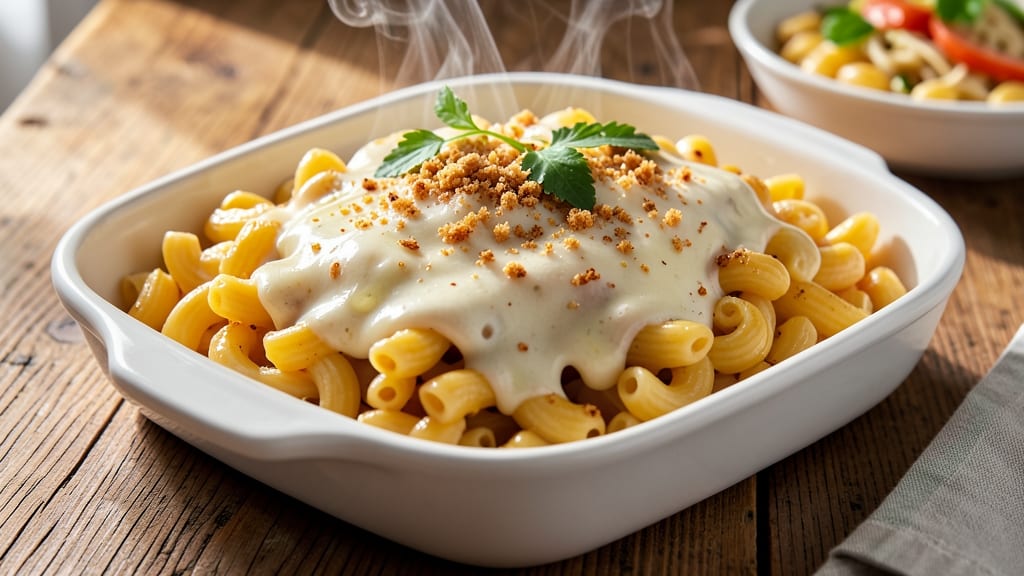 Anthony's Pasta Mac and Cheese Recipe: Crispy-Breaded Top With Gooey Cheddar Streaks