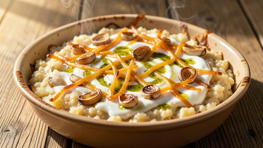 Baked Garlic Cheese Grits Recipe: Golden Crust, Melty Cheese Rivers