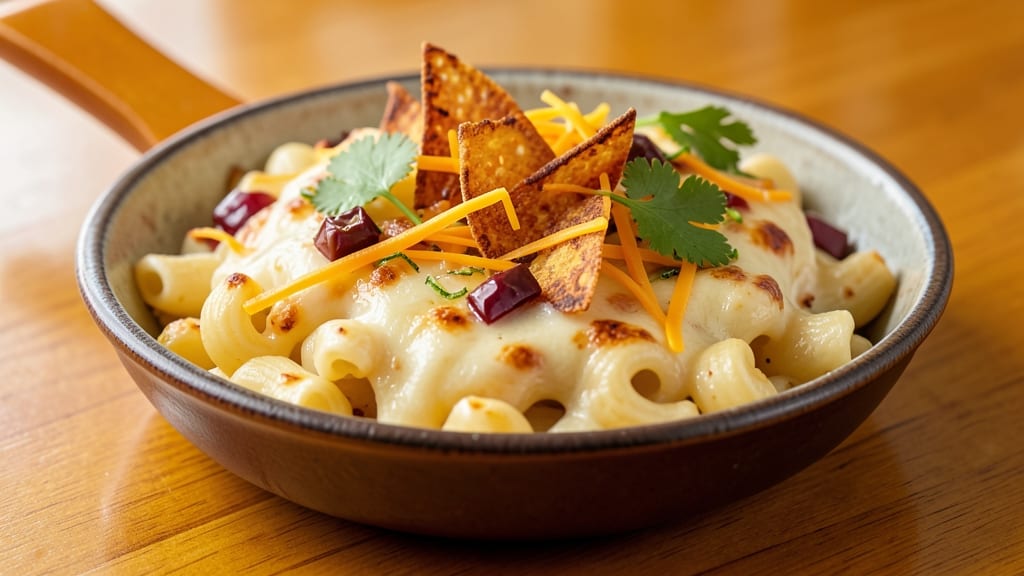 Baja Mac and Cheese Recipe: Crispy Tortilla Top With Smoky Chipotle Heat