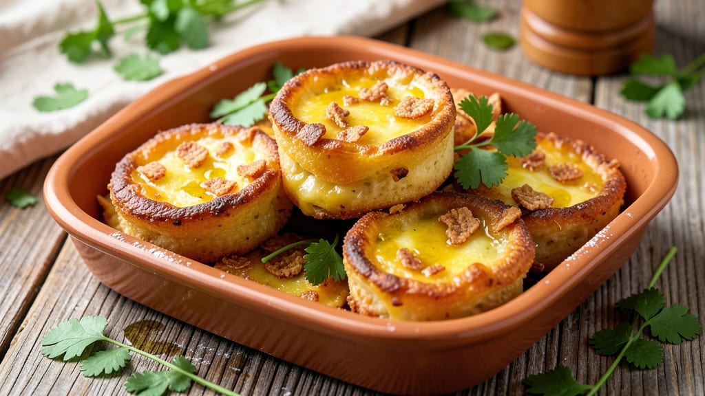 Baked Cheese Snacks Recipe: Crispy Tortilla Cups with Melty Cheddar Rivers