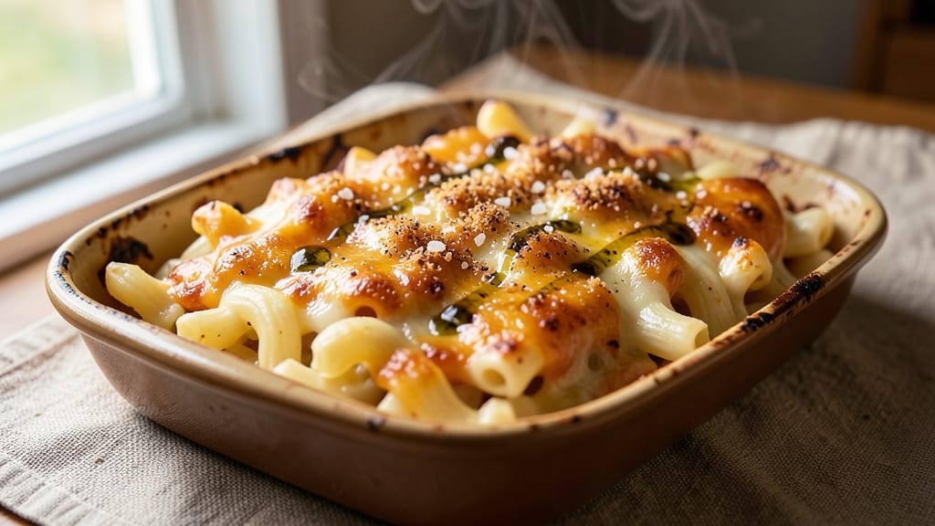 Baked Mac and Cheese Recipe for 10: Crowd-Pleasing Crispy Top and Gooey Centers