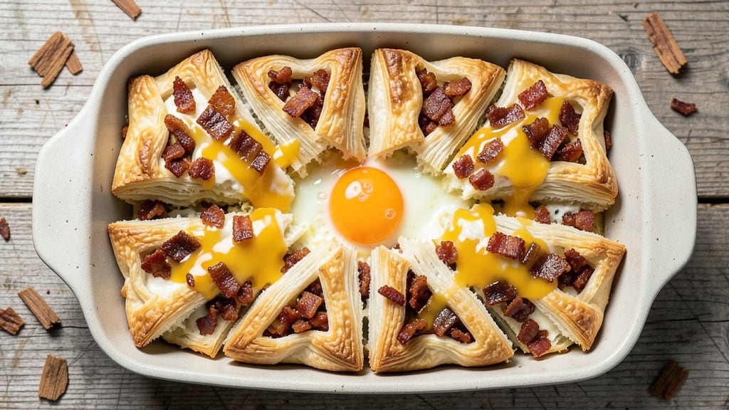 Bacon Cheese Puff Pastry Recipe: Smoky-Sweet Crunch With Pull-Apart Cheese Rivers